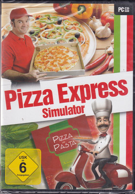 Pizza Express Simulator PC CD-ROM   Pizzeria & Lieferdienst Simulation NEU #T512