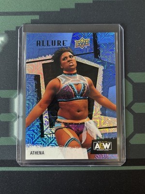 Athena Karte /35 Blue Mojo Refractor - 2022 Upper Deck Allure AEW #100 Ember Moon