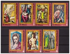 Equatorial Guinea #Mi813-Mi819 MNH 1976 El Greco Religious Paintings [7647-7653]