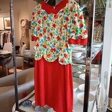 Women's CH Carolina Herrera Size 4 Red/Multi Dress