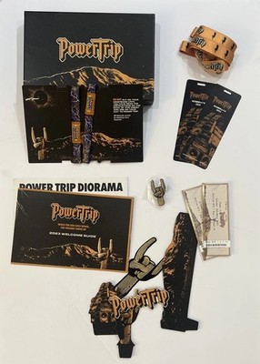 Power Trip 2023 Rock Music Festival Box 2 Wristbands + 2 Tickets Rare Grand Stan
