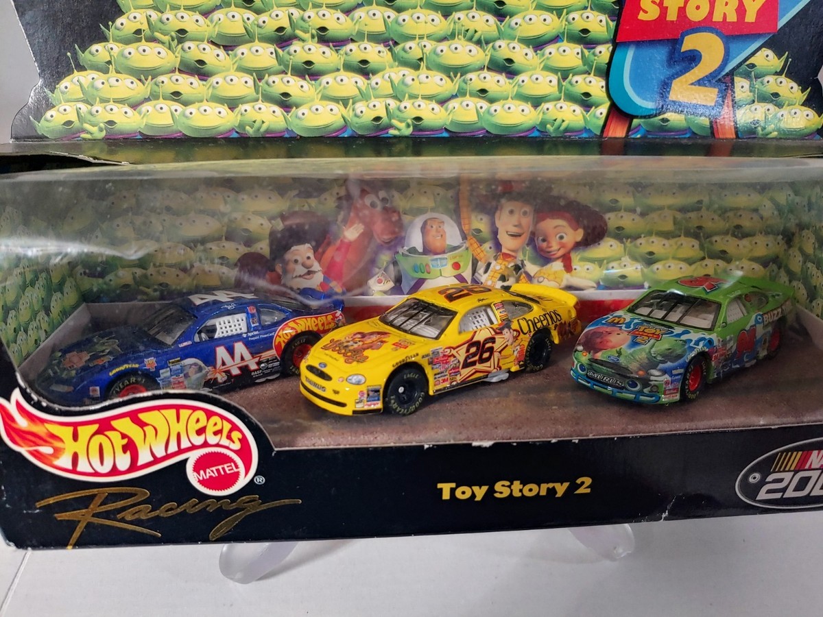 Hot Wheels 2000 Toy Story 2 NASCAR 3 Car Set Target Disney 1 64