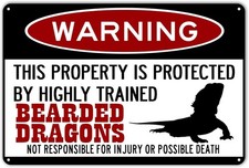 Bearded Dragons,Funny Tin Metal Signs Home D cor,Bearded Dragon Accessories, Liz