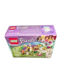 LEGO Sealed 41087 White Bunny Rabbit w/2 Babies Friends Easter Pet Animal Hutch
