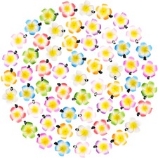 Geosar 100 Pcs Plumeria Hair Clip Hawaiian Foam Flower Hair Clips for Women L...
