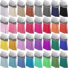 160 Pieces Keychain Tassels Leather Tassel Bulk for DIY Keychain and Craft, 32