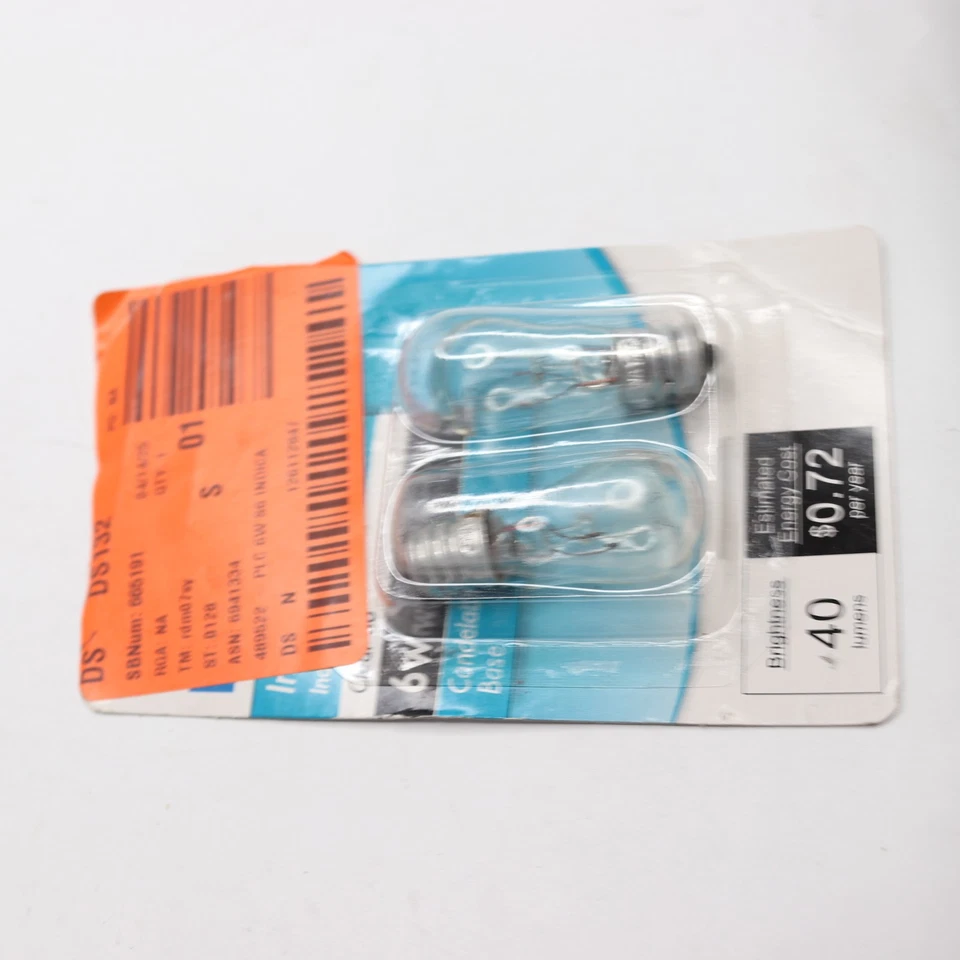 (2-Pk) Philips Candelabra Base Indicator Light Bulb S6 6W 416693 - Image 3 of 4