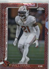 2025 Topps Chrome Football Garrett Williams #6 Leather Refractor SP