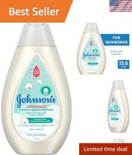 13.6 Fl Oz Johnson's Baby Shampoo  Body Wash - Real Cotton, Tear-Free Formula