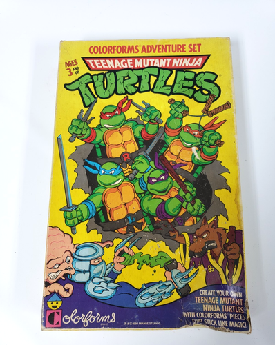 Vintage 1989 Teenage Mutant Ninja Turtles Colorforms Adventure Set ...