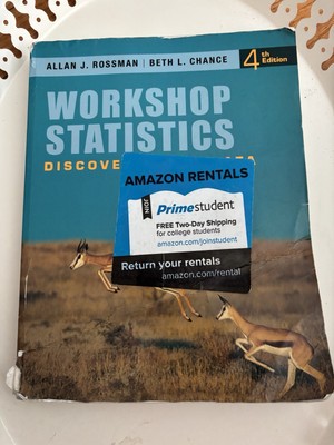 Workshop Statistics: Discovery with Data 4th Edition Paperback TextBook