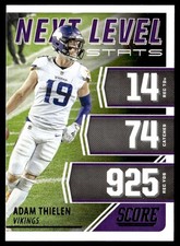 2021 Score Next Level Stats Adam Thielen Minnesota Vikings #NL13