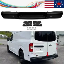 Black Rear Step Bumper W/ Sensor Holes For 2012-2021 Nissan NV1500 NV2500 NV3500