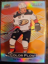 2024-25 Upper Deck Allure Troy Terry Color Flow Red-Orange #CFL-57