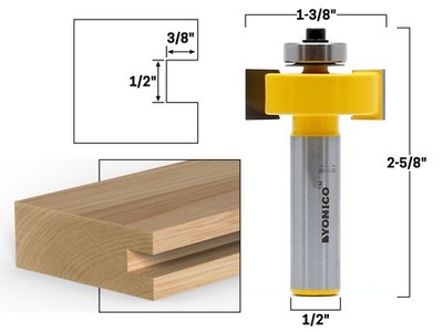 1/2'' Slot Cutter Router Bit - 1/2'' Shank - Yonico 14919