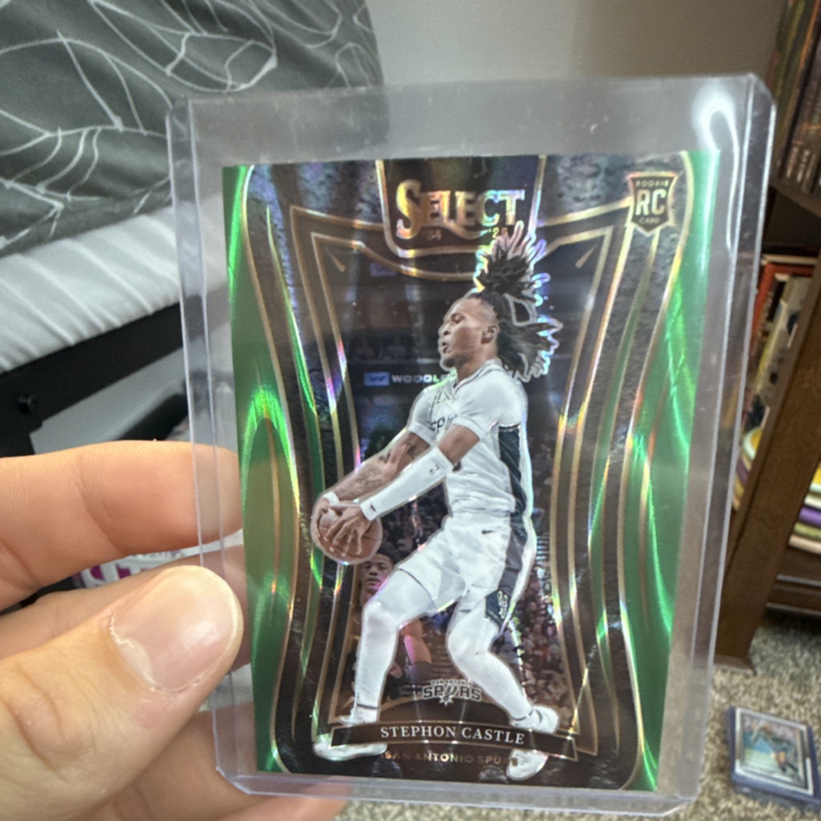 2024-25 Panini Select Stephon Castle #388 Mezzanine Tectonic Green RC