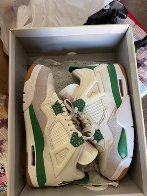 Nike SB Air Jordan 4 Retro SP Pine Green DR5415-103 Men's Sneaker White Green