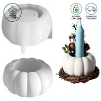 KüRbis Silikonformen 3D Kerzenhalter GießFormen FüR Halloween Herbstdeko