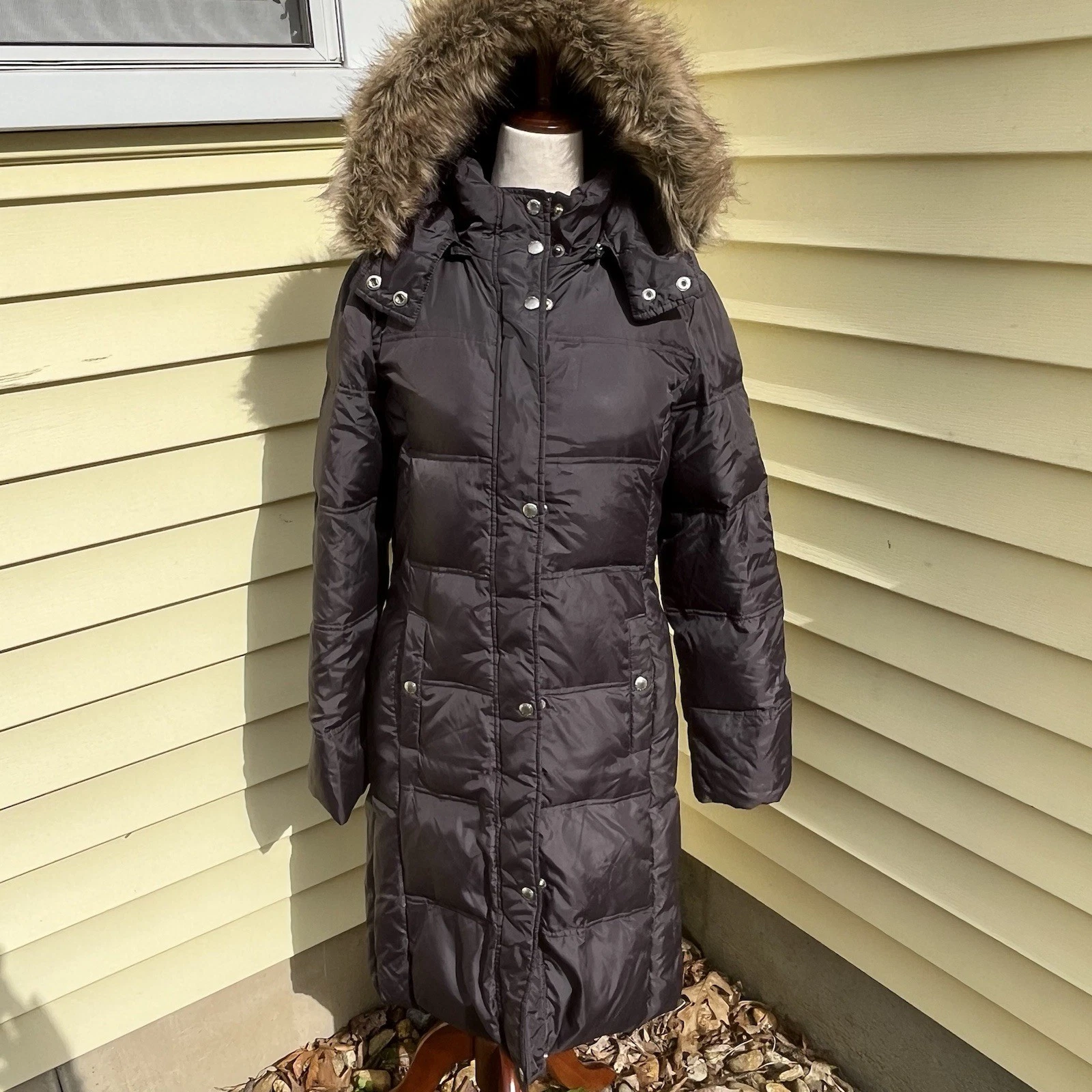 Giacca donna Michael Kors pelliccia sintetica con cappuccio taglia media