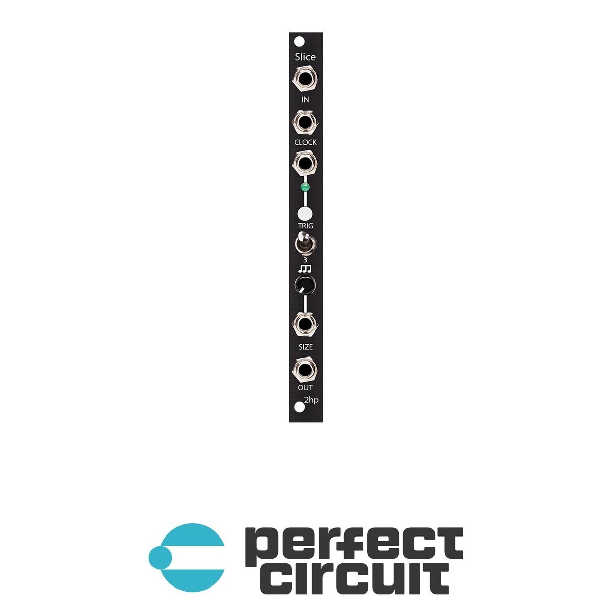 2hp Slice Beat Repeat + Glitch Effect (Black) EURORACK - NEW