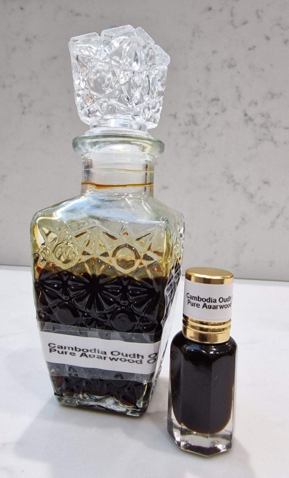 Cambodian Oudh Organic Pure Agarwood Oud Oil High Grade 8 Years Old