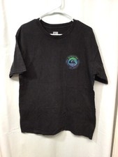 Quiksilver Black Large Cotton T Shirt T6