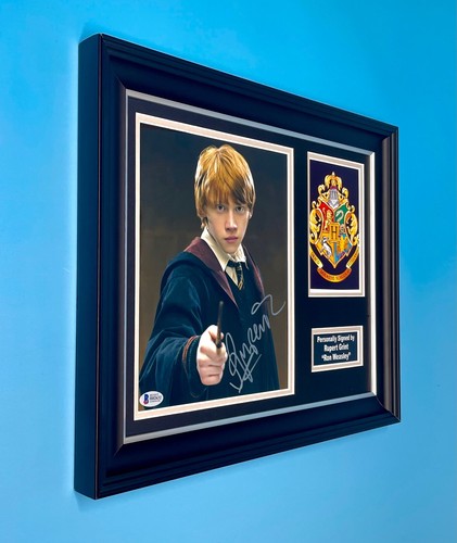 Photo signée Rupert Grint encadrée et autographe COA affiche Harry Potter Ron Weasley - Photo 5/13