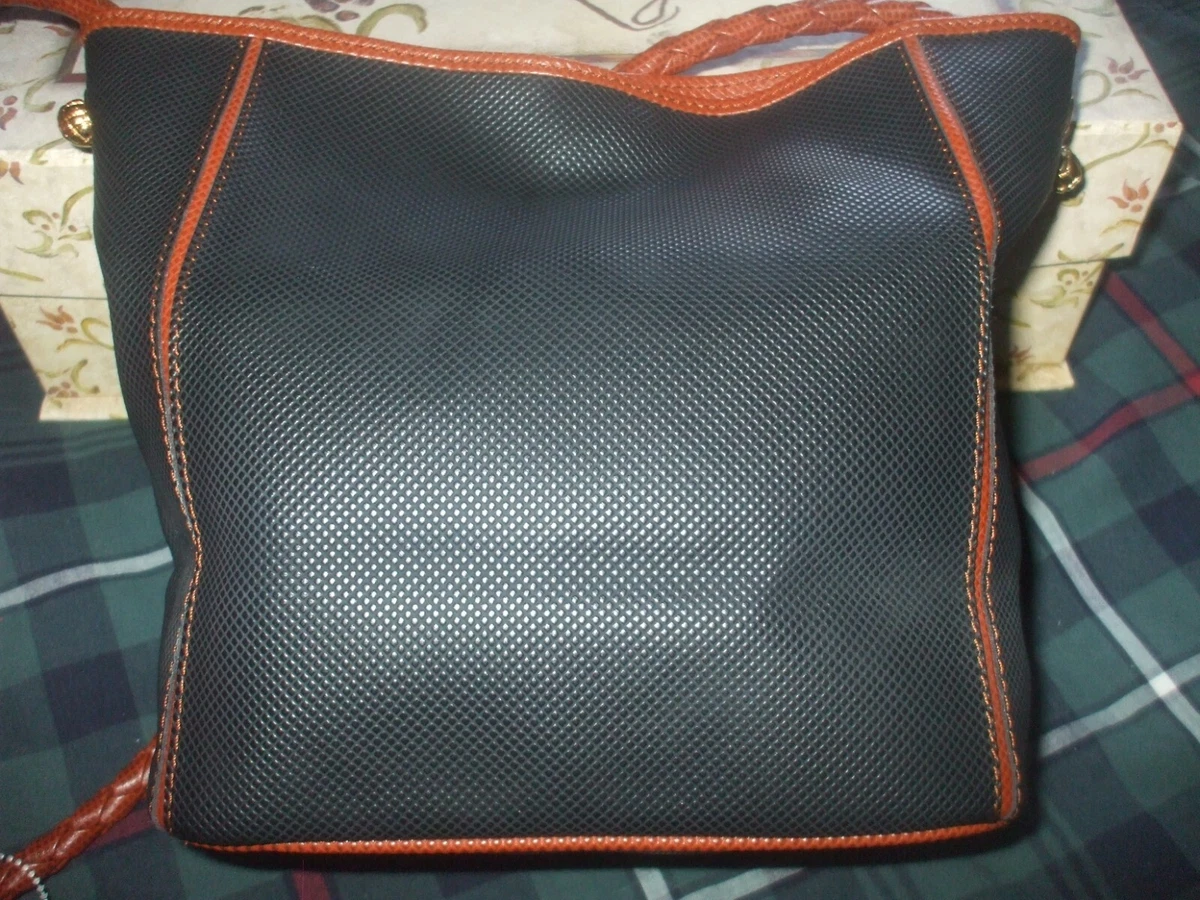 Bottega Veneta blue brown leather crossbody shoulder bag travel work elegant