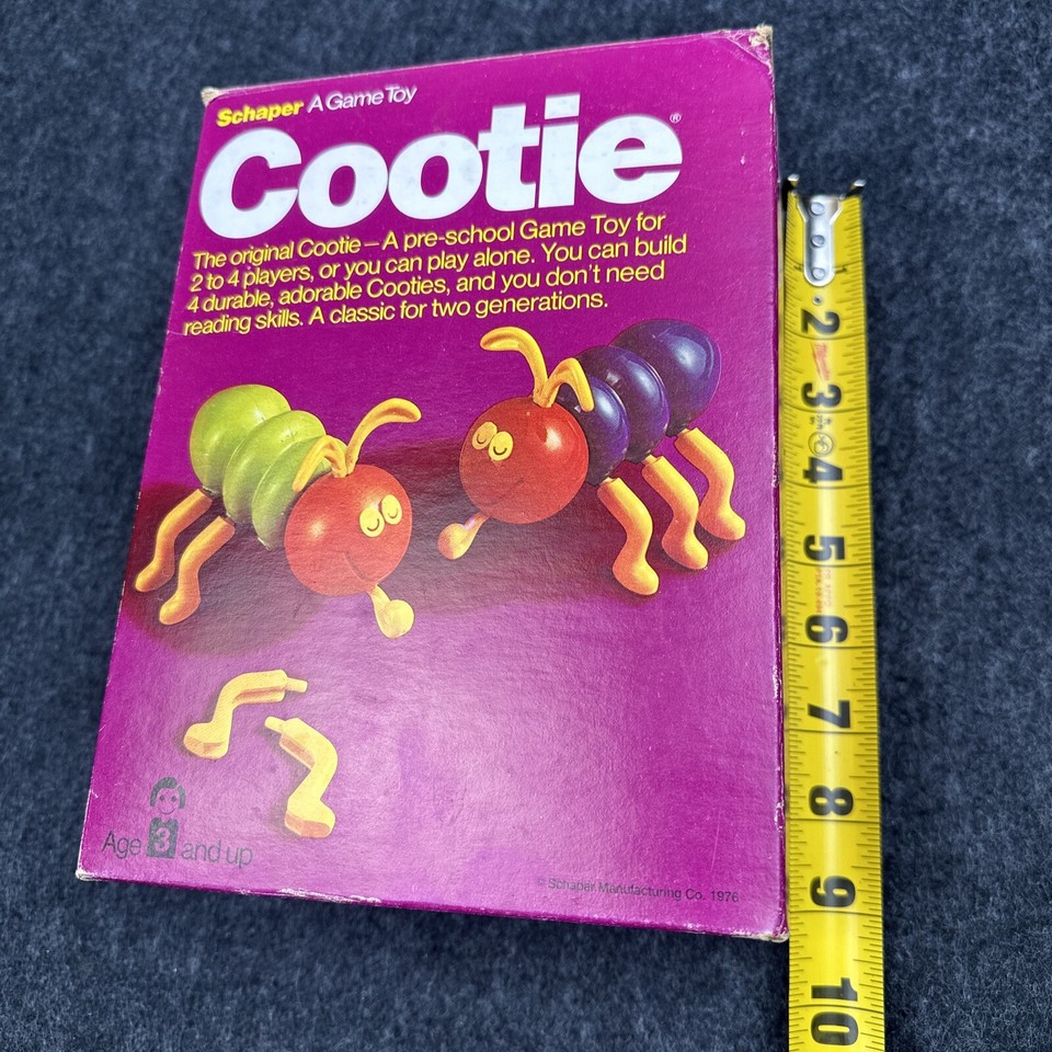 Vintage 1976 Schaper Cootie Game Toy Complete Set in Box 200 eBay