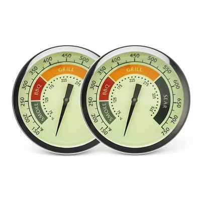 3 1/8  Large Upgraded BBQ Thermometer Gauge 2 Pcs for Oklahoma Joe s Smoker G...