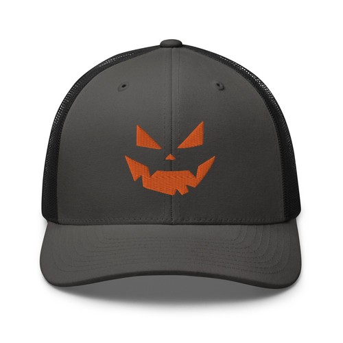 Sombrero de camionero de Halloween Pumpkin Face Jack O' Lantern para hombre mujer - Imagen 10 de 23