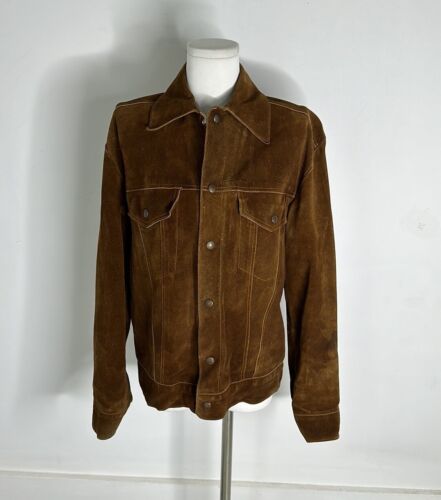 Vintage Genuine Suede 60s Snap Front Jacket