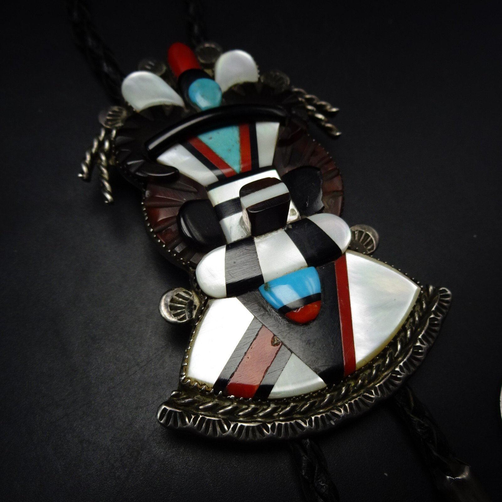 EXQUISITE Vintage Zuni ANDREW DEWA Sterling Silve… - image 11