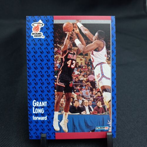 1991-92 Fleer Grant Long Miami Heat #109 Basketball Card (1B30)