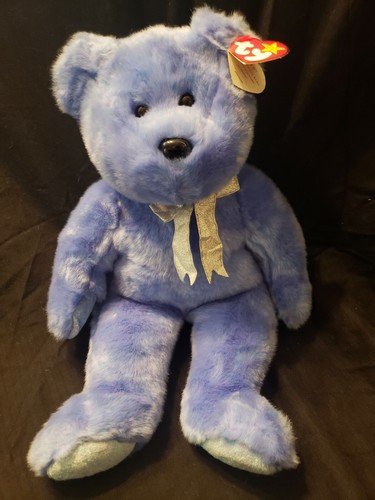 New with tags Rare 1999 clubby 2 beanie baby purple, soft - Picture 8 of 10