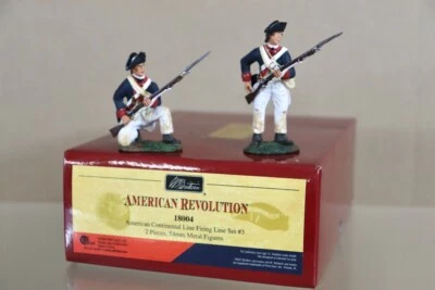 Britains 18004 Américain Revolution Américain Continental Ligne Tir Set 3 Od - Photo 1/4