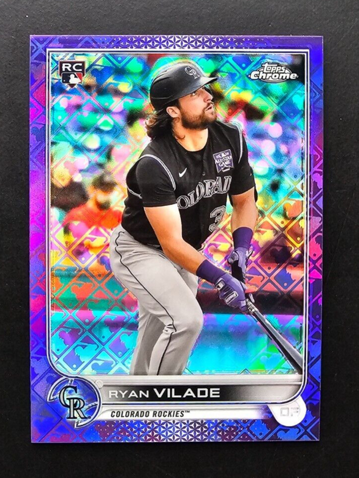 2022 Topps Chrome MLB Logofractor Purple Refractor #63 Ryan Vilade /250 ROOKIE