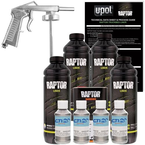 UPOL Raptor Pewter Metallic Urethane SprayOn Truck Bed Liner W