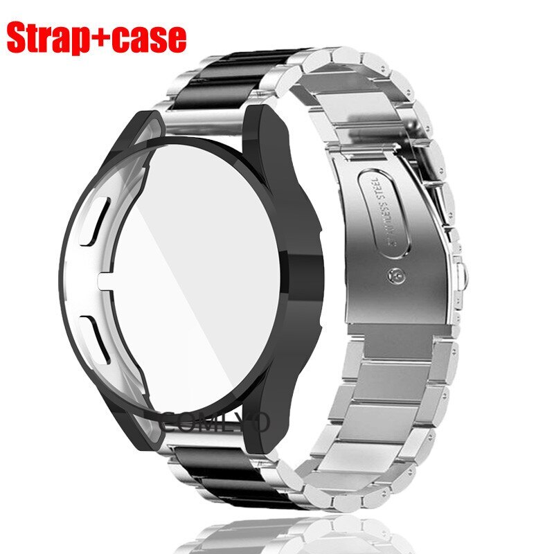 For Samsung Galaxy watch 5 44mm 40mm Strap Metal Stainless Steel Cover Protector