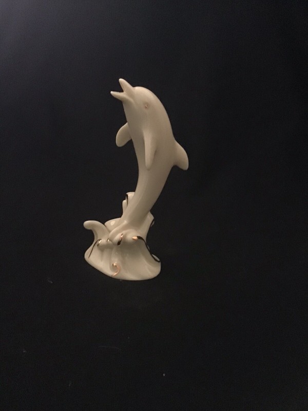 “Riding The Wave” - Dolphin Figurine  by Lenox - 4” high