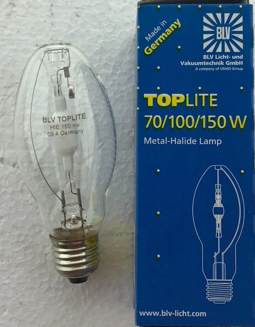 BLV TOP LITE HIE 150W NW Cool White 4000k E27 CLEAR 150 WATT Metal Halide L3
