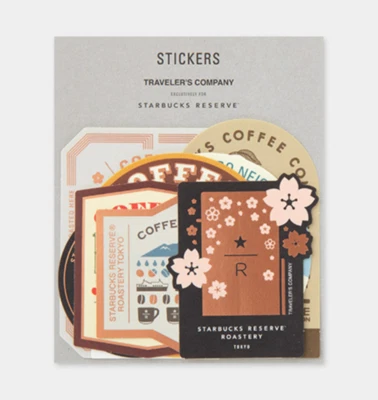 TRAVELER'S COMPANY TRAVELER’S notebook for Starbucks Reserve Roastery Tokyo Stickers Set