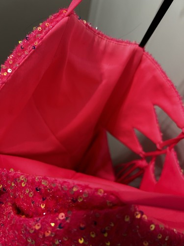 ALYCE Paris Neon Pink Style 4458 New Without Tags Size 8 Homecoming Night Out - Picture 9 of 18