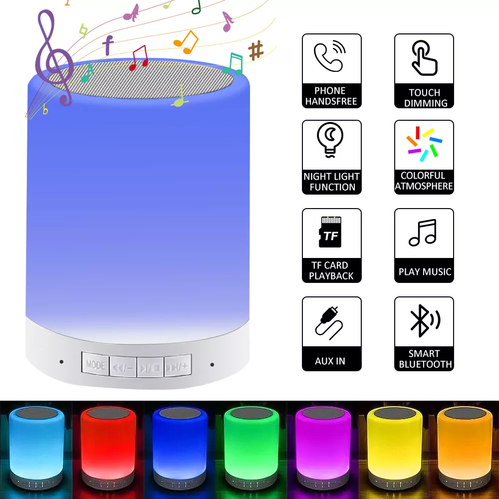 Bluetooth speakers with led light changing color deals