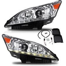 VLAND Headlights For LEXUS ES350 2010 2011 2012 Xenon AFS Front Lamps Left+Right