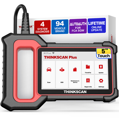 THINKSCAN PLUS S5 OBD2 Scanner ABS SRS E/CM T/CM Car Diagnostic Tool Code Reader