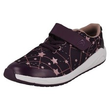 Image of Girls Clarks Casual Star Detailed Trainers * Aeon Late *