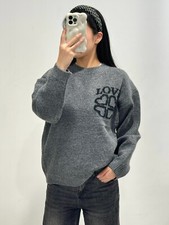 Pull Love oversize en maille tendance doux et chaud