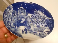 ROTHENBURG O.D. TAUBER 1977 PLATE ROYAL BAVARIA VG++ 7 1/2" ACROSS