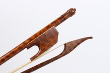 SnakeWood Violin Bow Baroque Style Great white Natural Horse Tail Hair